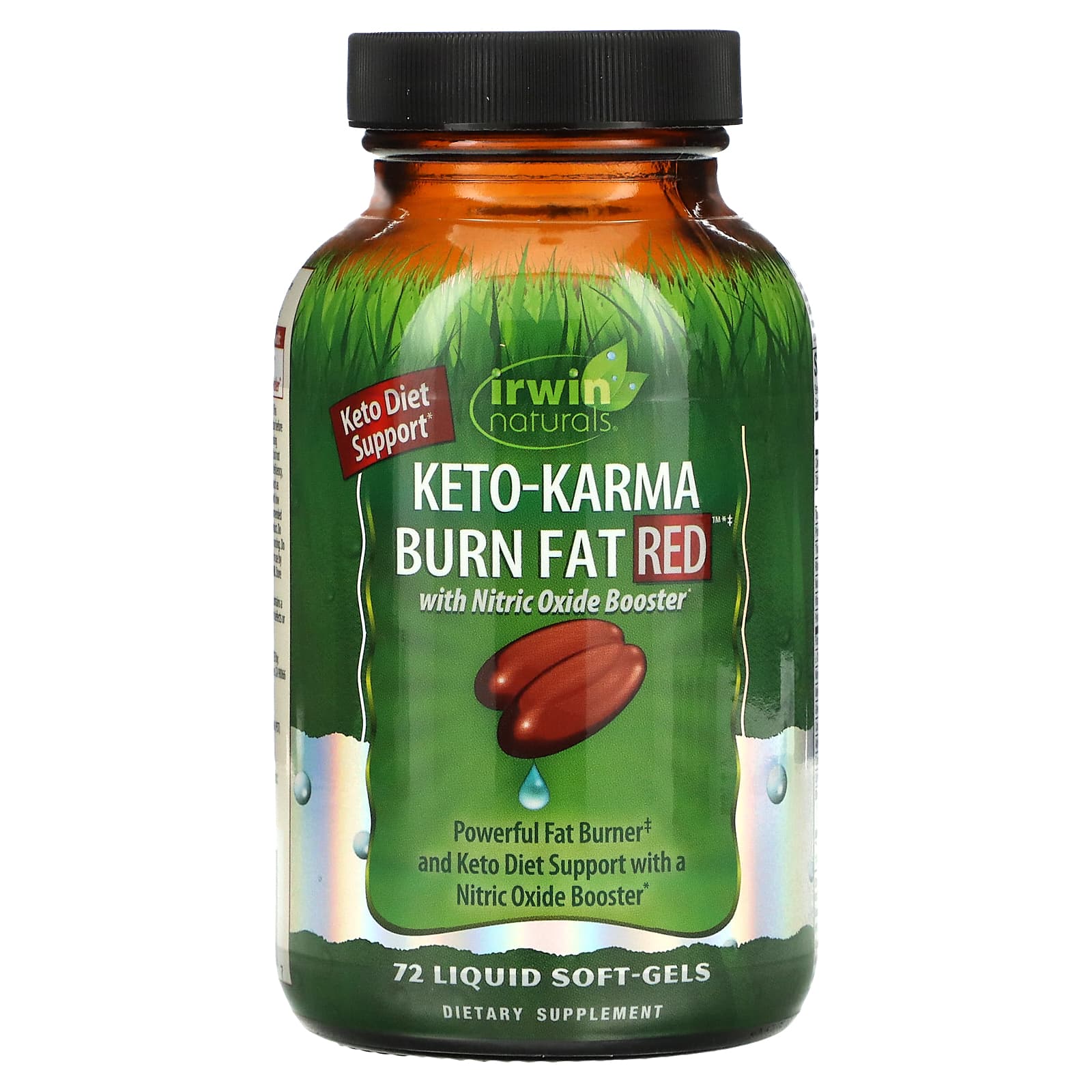 

Irwin Naturals Keto-Karma Burn Fat Red 72 Liquid Soft-Gels