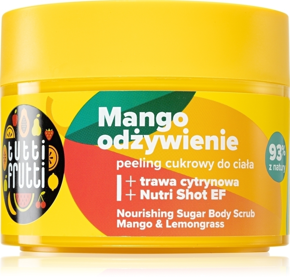 

Tutti frutti tango mango питательный сахарный скраб Farmona, mango & lemongrass 300 гр