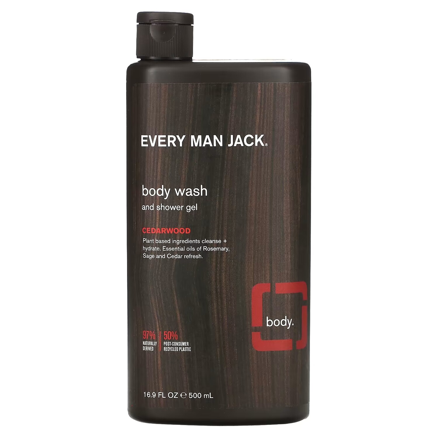 

Every Man Jack Гель для душа и гель для душа «Кедр», 16,9 жидких унций (500 мл)