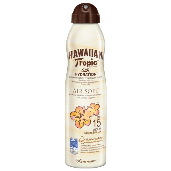 

Silk Hydration Air Soft Солнцезащитный спрей непрерывного действия Spf 15 177 мл Hawaiian Tropic