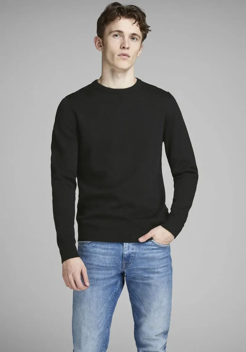 

Свитер с круглым вырезом Jack & Jones "BASIC KNIT CREW NECK", черный
