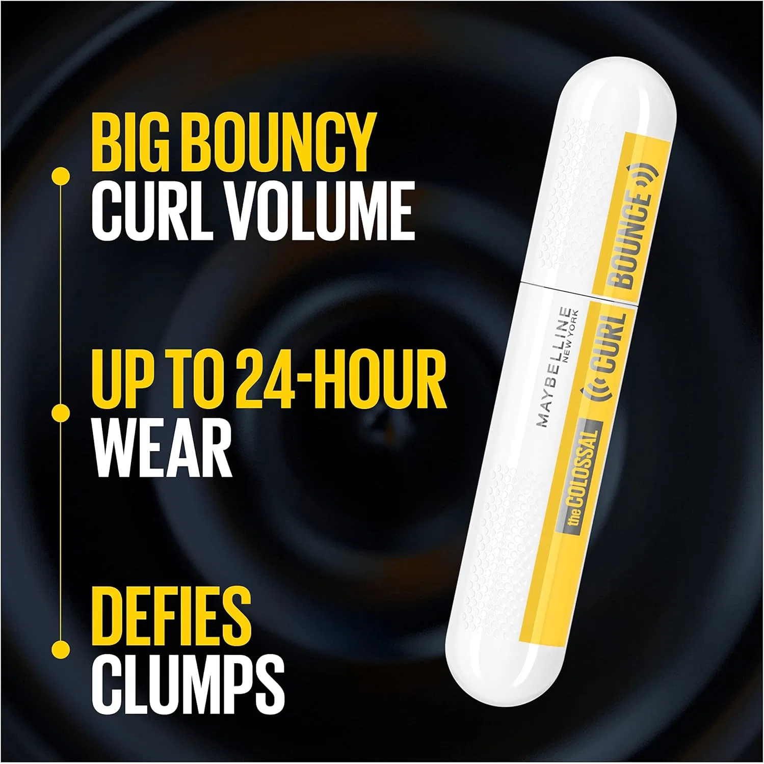 Тушь для ресниц Volume Express Huge Curl Bounce Maybelline, 1 шт, 2.49 жидк. унции, черный — фото 2