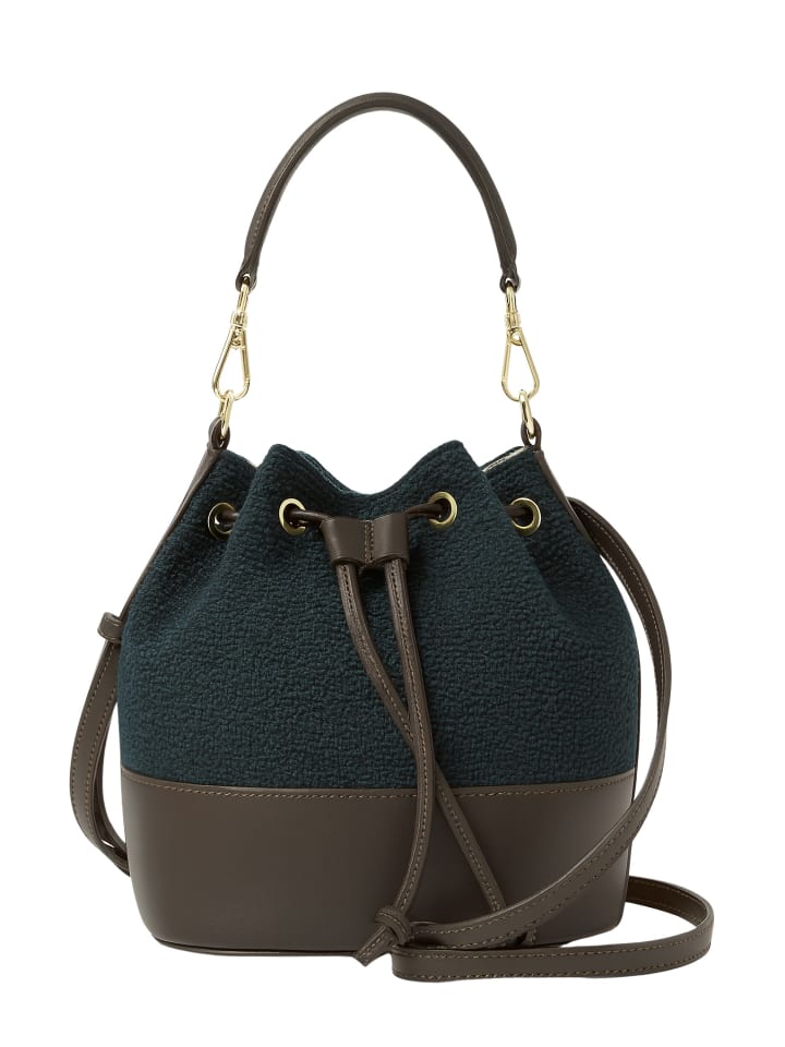 

Collezione alessandro Твидовая сумка на завязках синего цвета