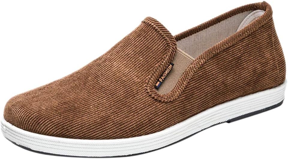 

Мужские кроссовки слипоны широкого размера ортопедические с поддержкой свода стопы, удобные, легкие, дышащие, повседневные Generic, Coffee