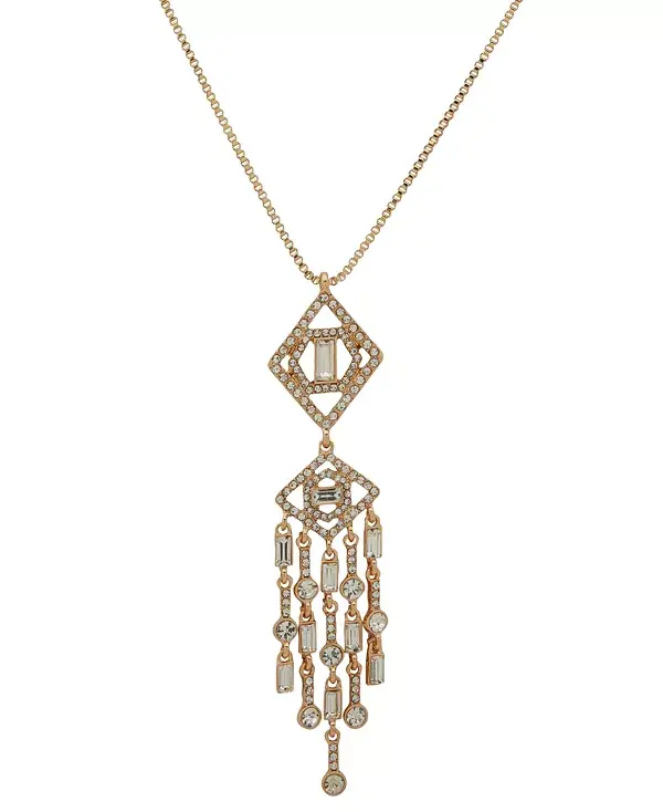 

Ожерелье с подвеской из каменной мозаики и шатающимся узором Karl Lagerfeld Paris, gold-tone