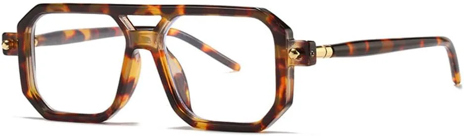 

Солнцезащитные очки UV400 - Панк, большие оправы, градиентная расцветка, для женщин и мужчин, для бега и занятий спортом на открытом воздухе UYPTK, Leopard