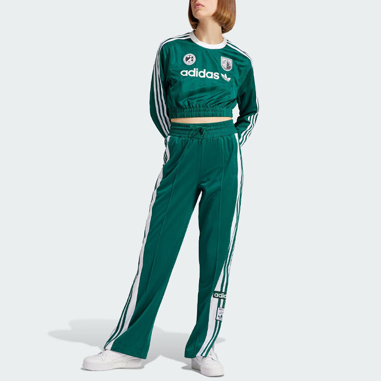 Футболка женская лесная зеленая Adidas Originals — фото 4