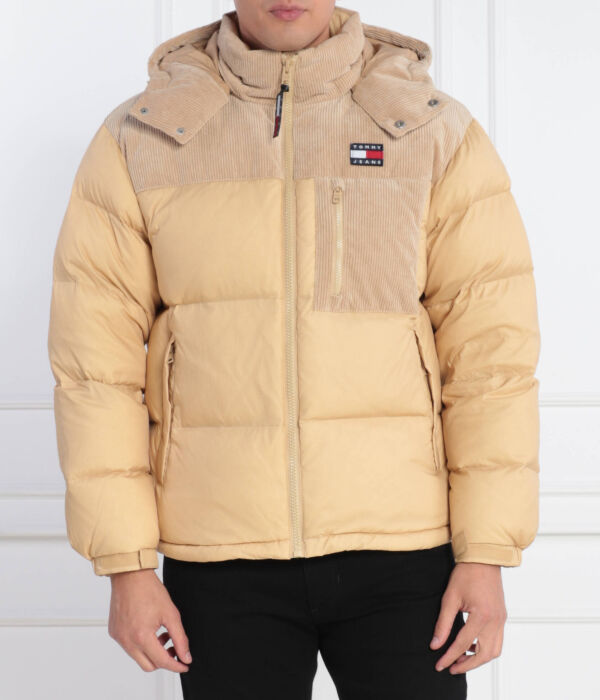 

Пуховик tjm cord mix alaska puffer Regular fit Tommy Jeans, коричневый