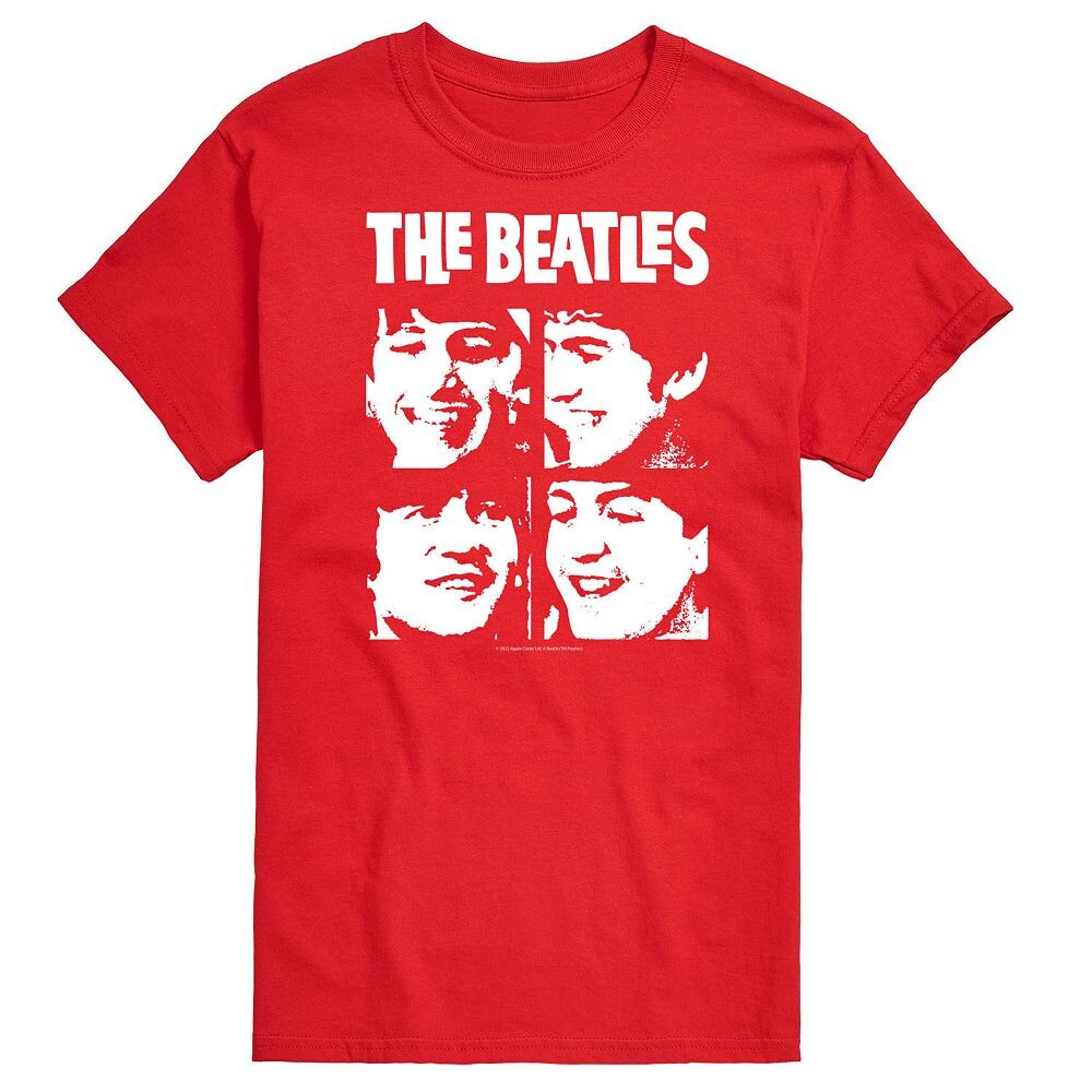 

Мужская футболка с сеткой для лица The Beatles Licensed Character, цвет Dark Red