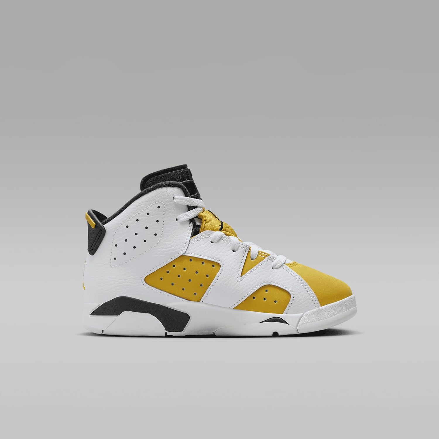 Кроссовки Nike Jordan 6 Retro для мальчиков, белый/черный/желтый — фото 3