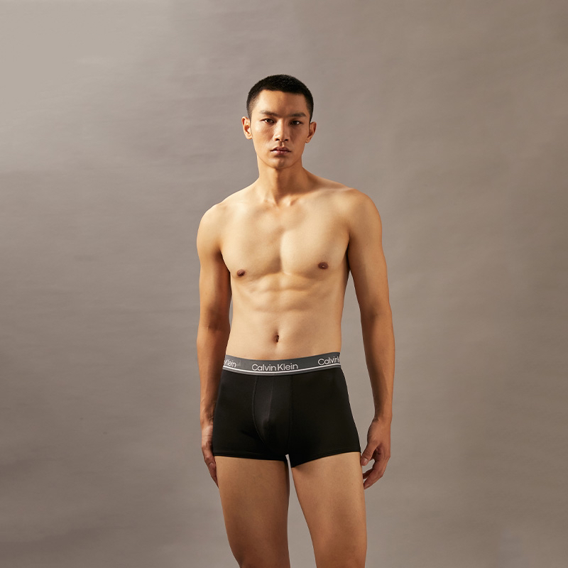 CALVIN KLEIN Трусы мужские 3 шт, SHX-Сине-голубой/Серый с принтом/Небесно-голубой — фото 2