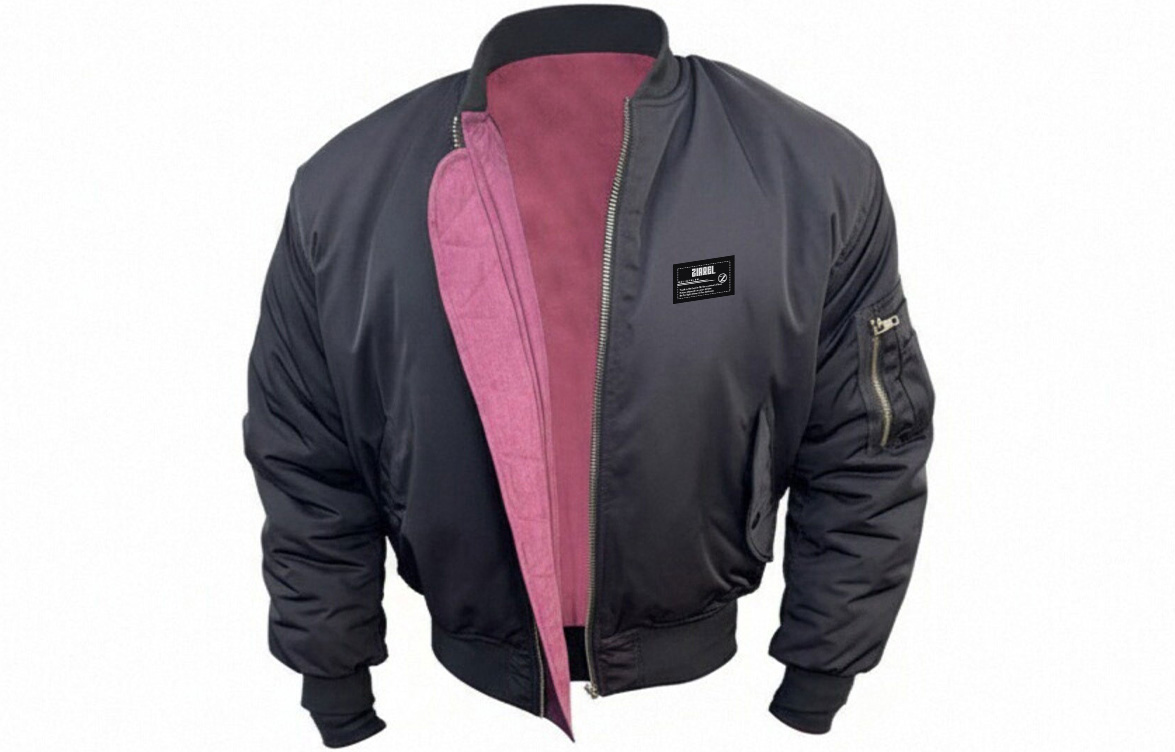 

ZIAREL Пуховик Unisex Black [Reversible] с воротником-стойкой