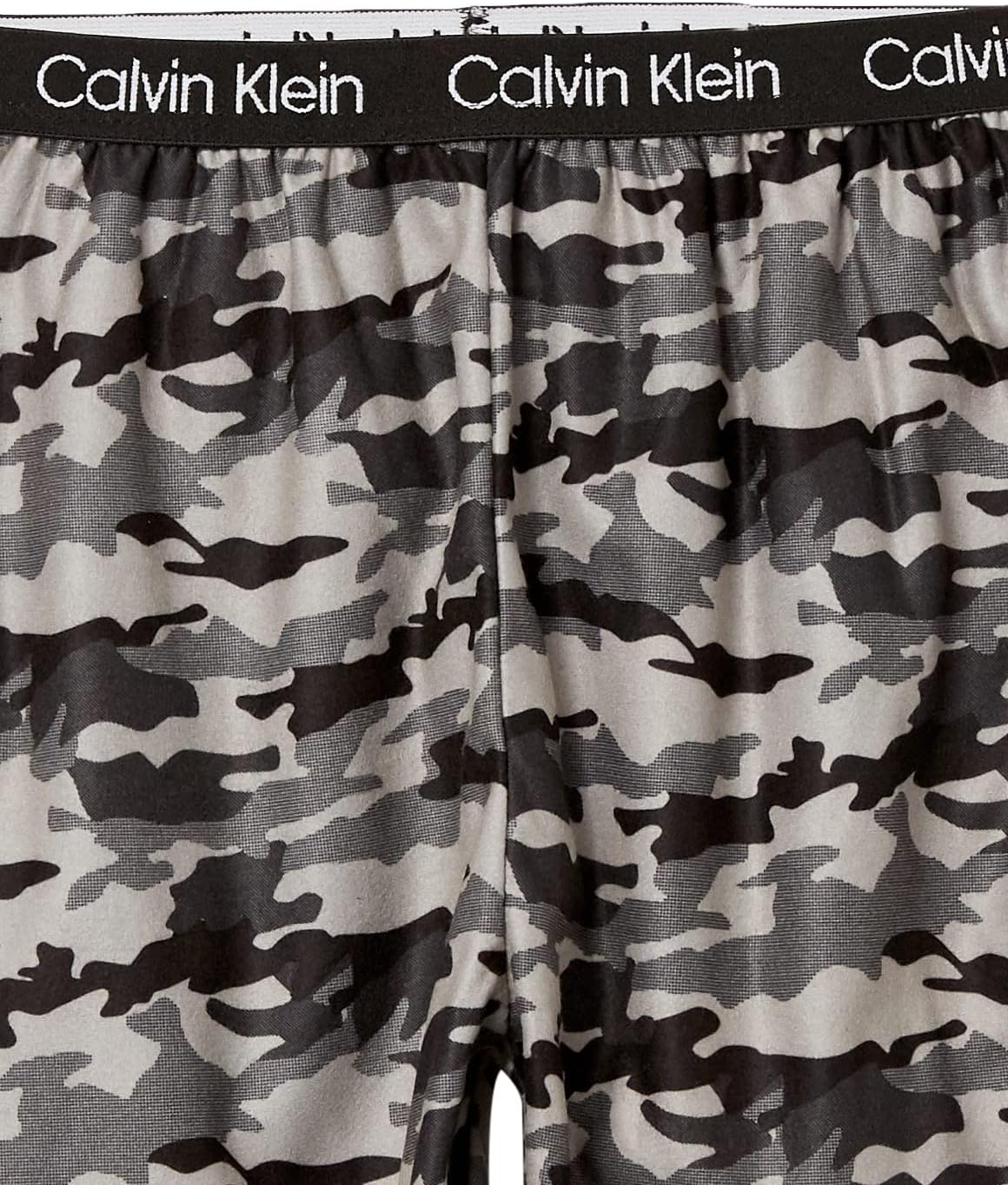 Комплект из 3 мягких микротрусы Calvin Klein boys с начесом, Grey Camo — фото 2