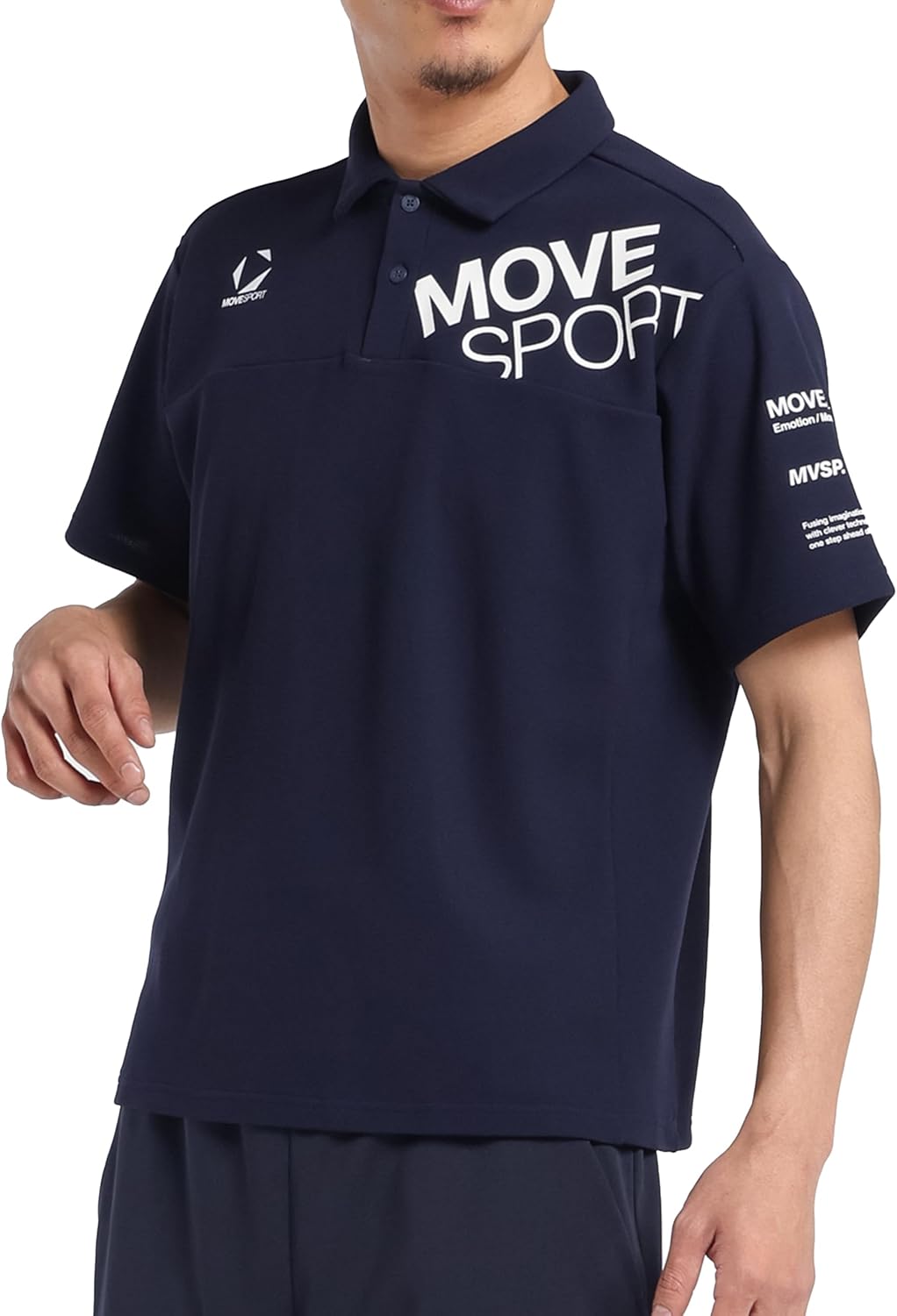 

Мужская поло-рубашка Move Sports с коротким рукавом и солнцезащитным кремом, охлаждающая функция, защита от УФ-излучения, для бега и тренировок Movesport