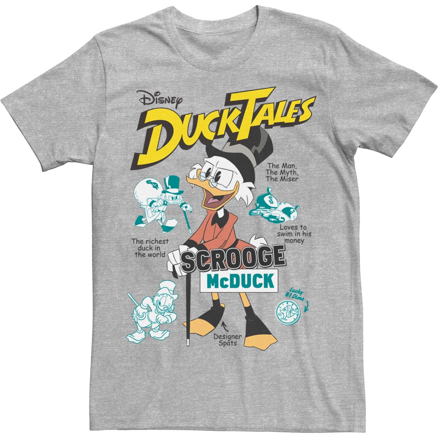

Мужская футболка с плакатом Duck Tales Richest Duck Licensed Character