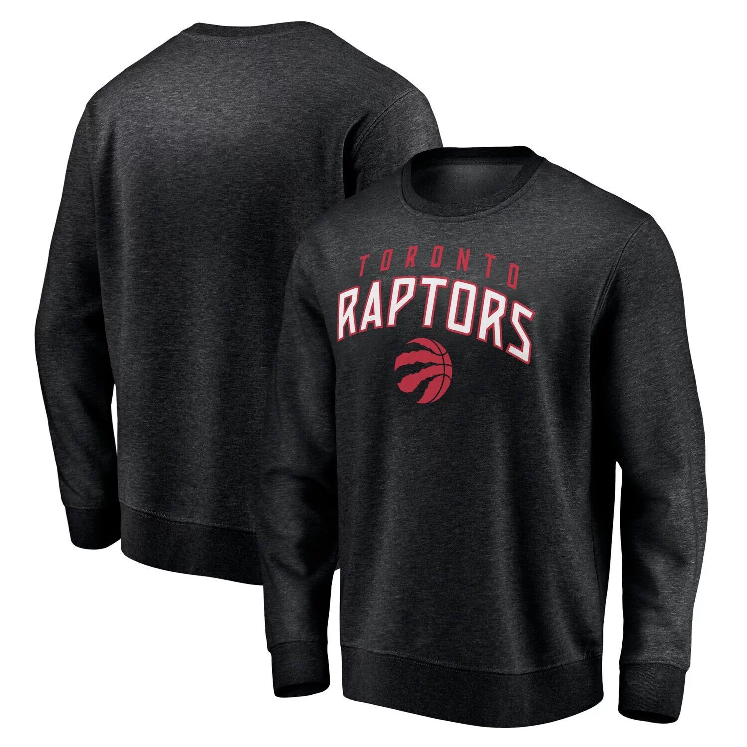 

Мужской черный пуловер с логотипом Toronto Raptors Game Time Arch Fanatics