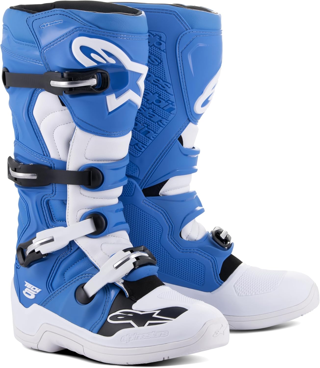 Мужские ботинки Alpinestars Tech 5, белый/синий — фото 2