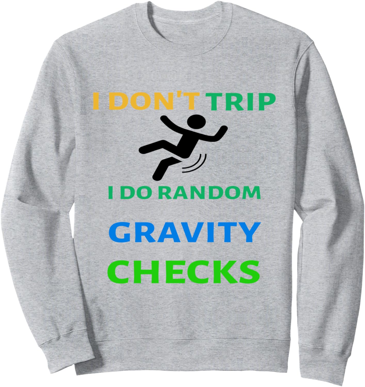 

Я не спотыкаюсь, я проверяю гравитацию на случайность. Забавная неуклюжая случайная толстовка Funny Enduro Bikes Rider Motorcycle, Fathers Day, серый