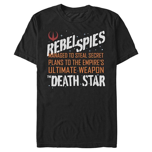 

Футболка Men's rebel spies the death star graphic Star Wars