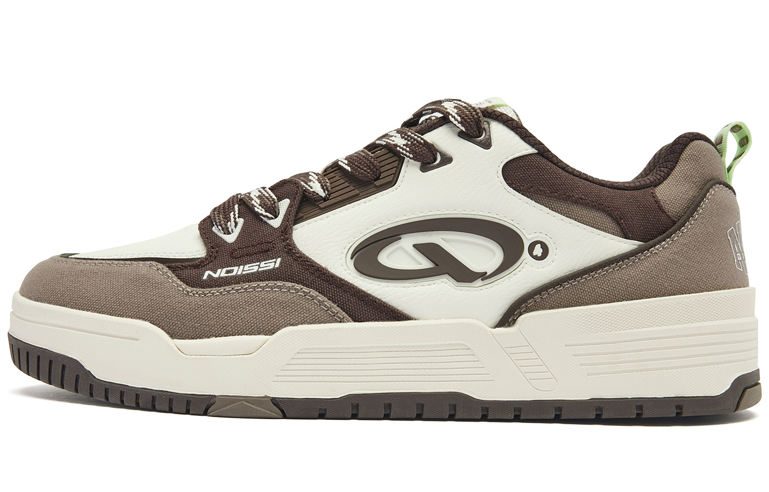 

Qi Cheng 4.0 Противоскользящие Балансировочные Кроссовки для Скейтбординга Мужские Низкие Верх Орех Слоновая Кость QIAODAN