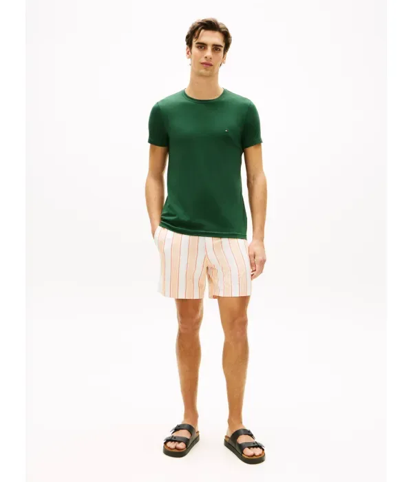 Футболка slim fit Tommy Hilfiger, бутылочно-зеленый — фото 2