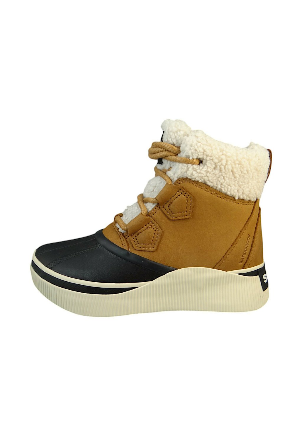 Зимние ботинки женские Sorel OUT N ABOUT IV CHILLZ кожаные на толстой подошве, светло-коричневый