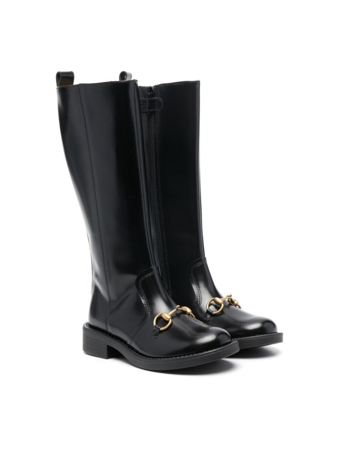 

Gucci Kids сапоги с пряжкой Horsebit, черный
