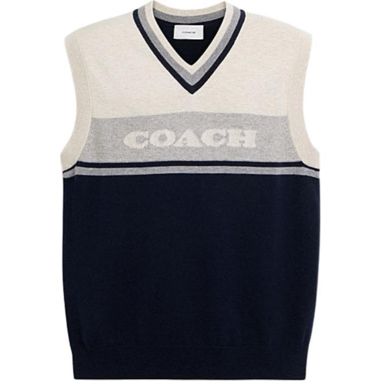 

COACH Жилет мужской темно-синие, Синий, COACH Жилет мужской темно-синие