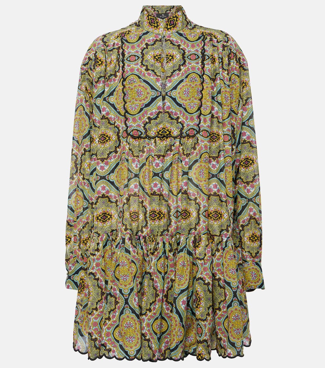 

Платье-рубашка из хлопка с принтом Etro, Multicolour