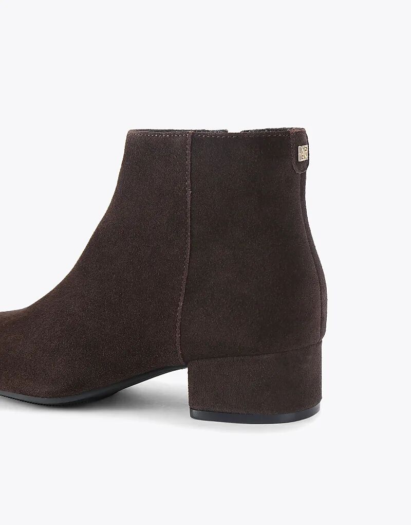 Ботильоны KG Kurt Geiger Tabina средней высоты из коричневой замши — фото 3