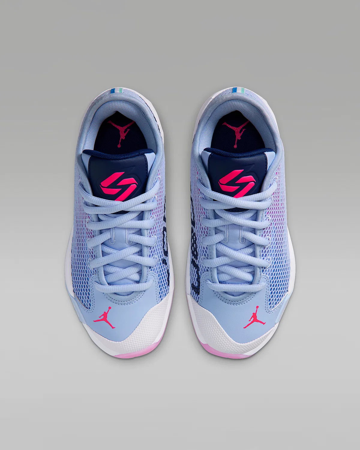 Детские баскетбольные кроссовки Luka 77, Light Marine/Blue Void/White/Hyper Pink — фото 4