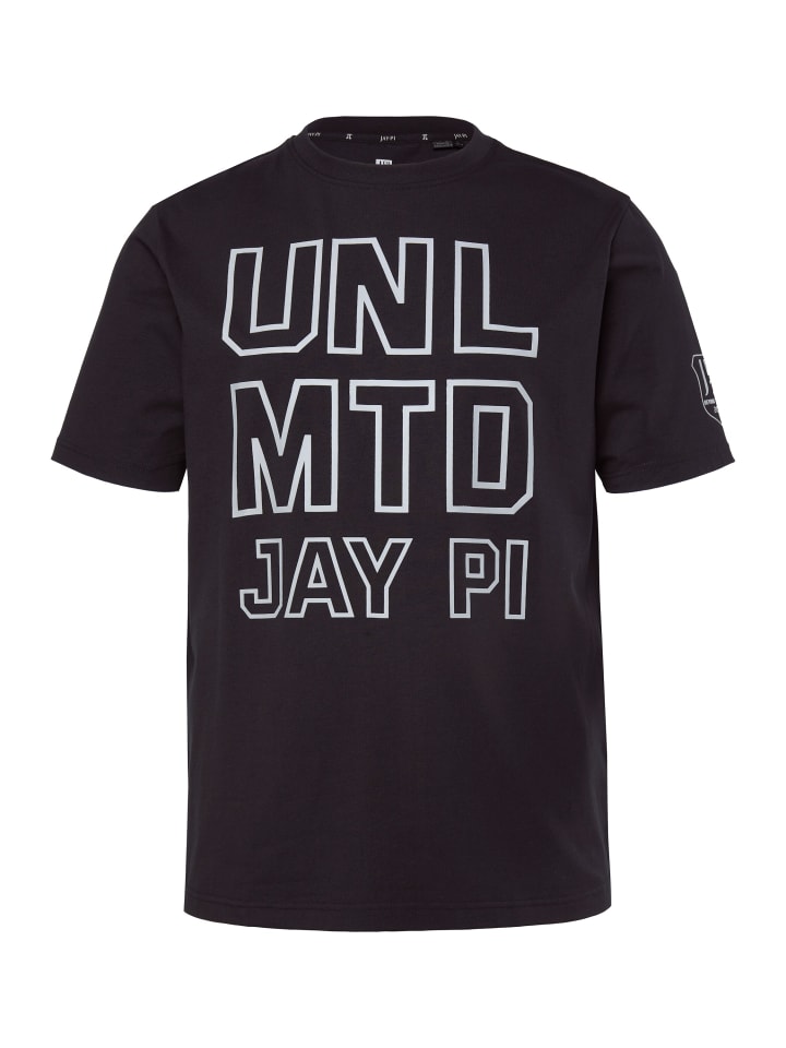 

Футболка с короткими рукавами черного цвета JP1880, Черный, Футболка с короткими рукавами черного цвета JP1880