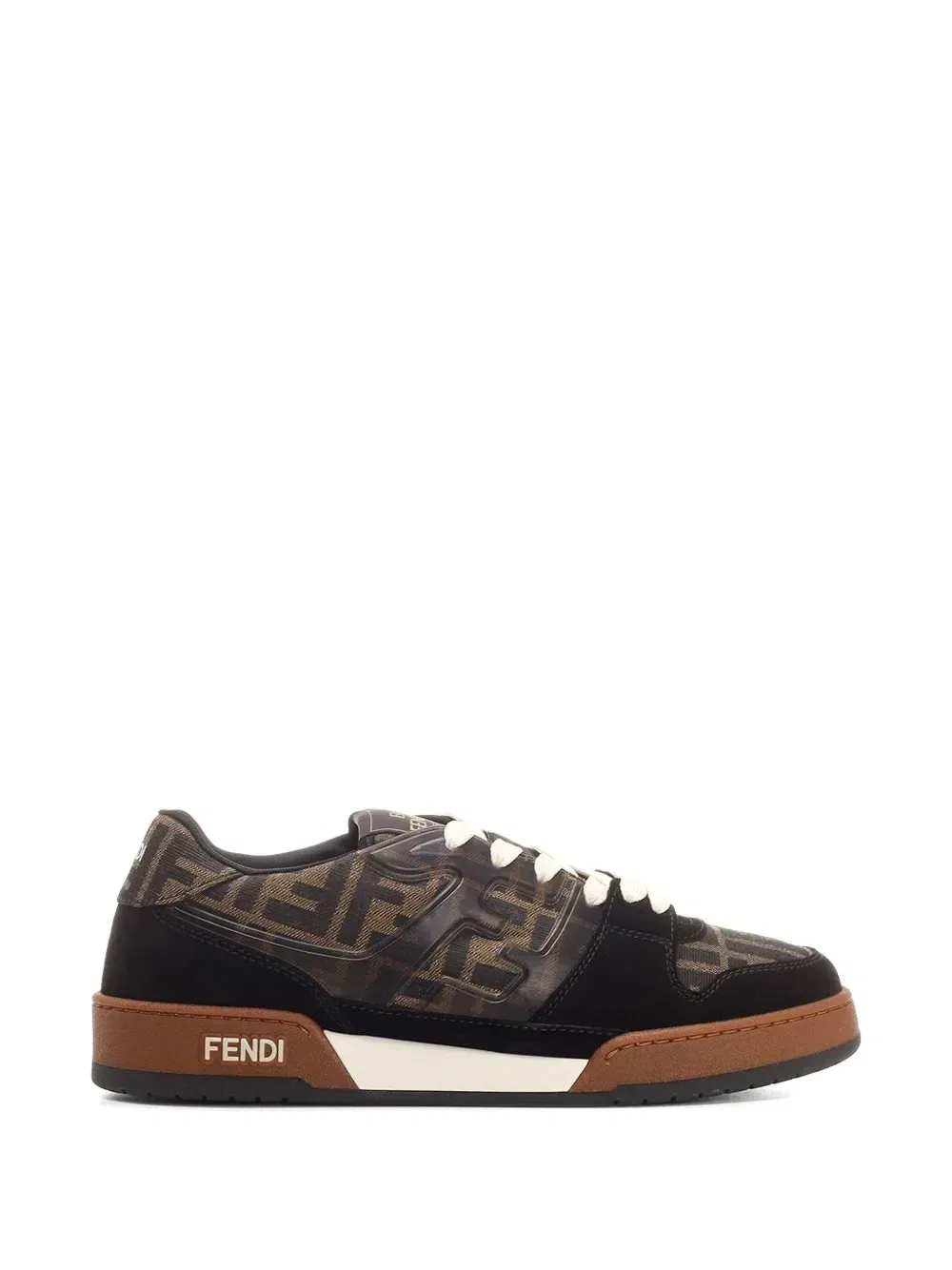 Жаккардовые кроссовки FF Fendi, коричневый