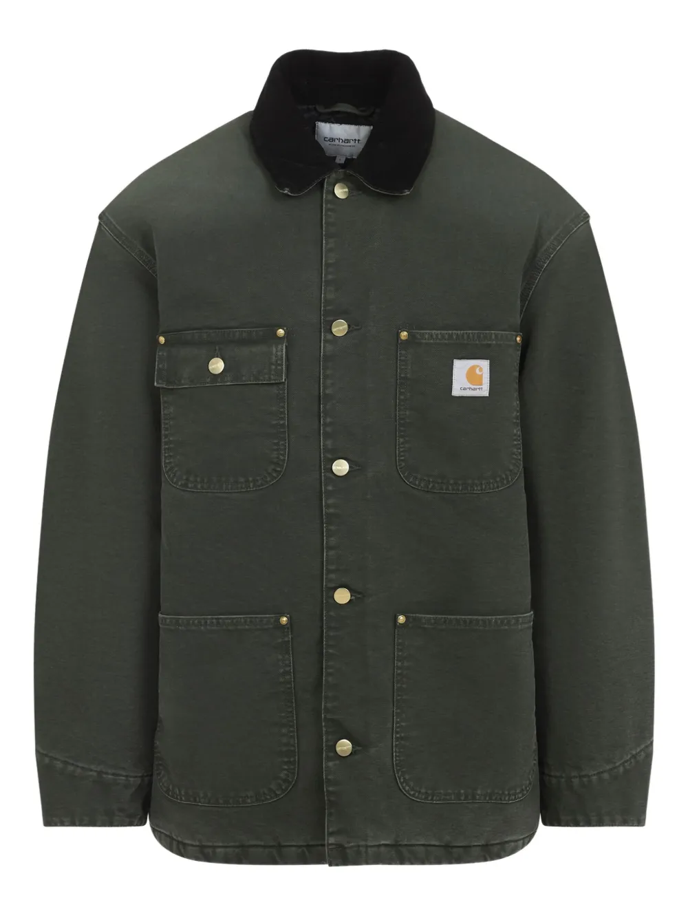 

Куртка из хлопка с вельветовым воротником CARHARTT WIP, зеленый
