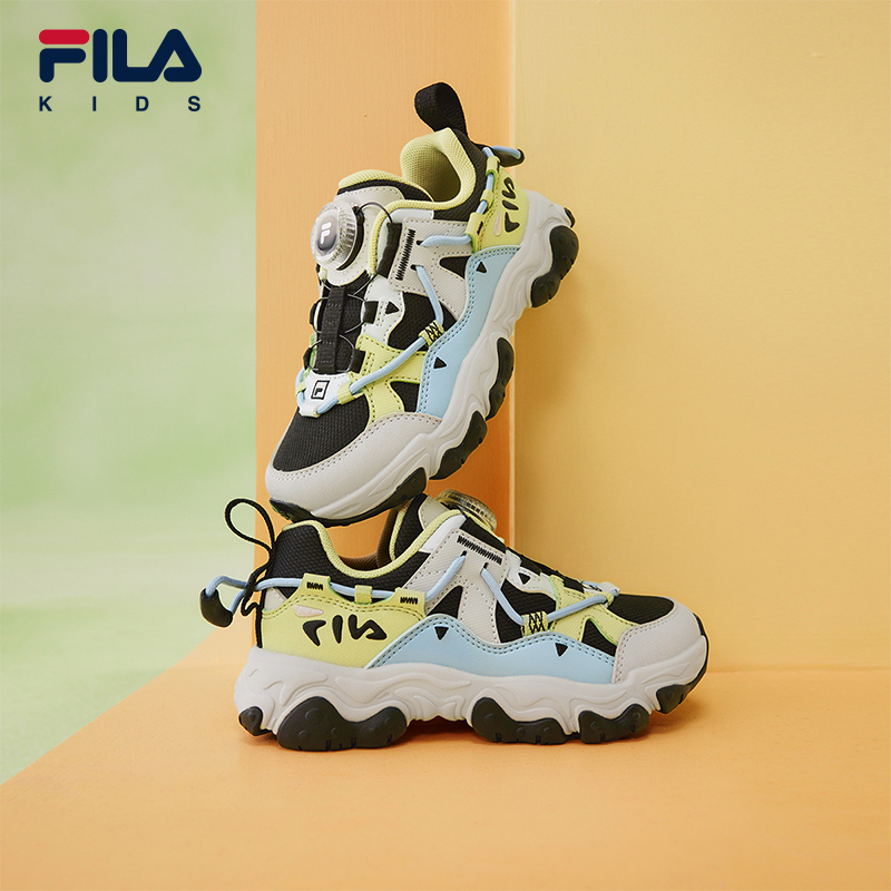 Низкие детские повседневные кроссовки для детей от 3 до 7 лет FILA, черный Dance Shoes/Lotus серый-FTV — фото 4