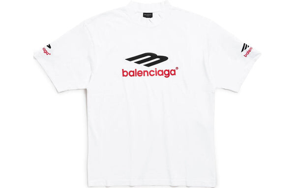 Футболка 3b sports icon t-shirt 'white black red' Balenciaga, белый — фото 2