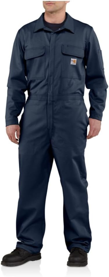 

Carhartt мужской огнестойкий свободный покрой комбинезон из твила, Dark Navy