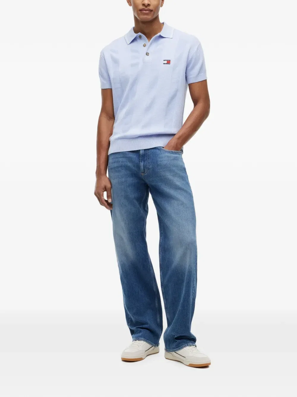Рубашка-поло с нашивкой-логотипом Tommy Hilfiger, синий — фото 2