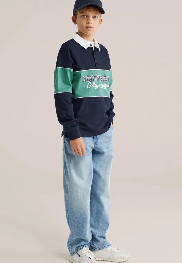 Рубашка поло We Fashion, Navy Blue