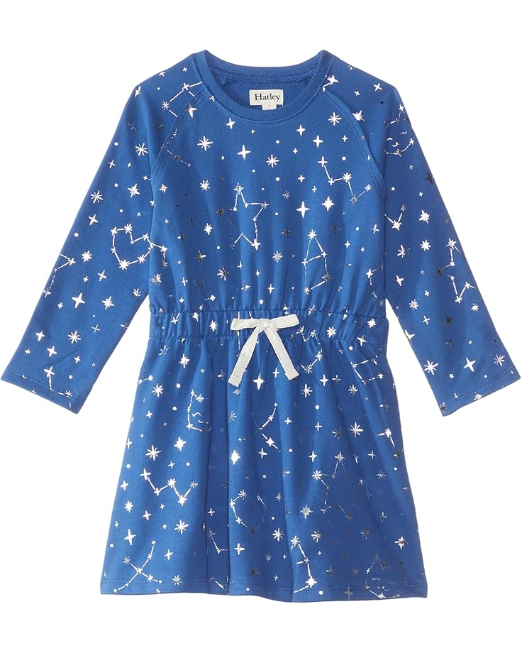 

Платье Hatley Kids Constellations Cinched Waist Terry Dress, синий