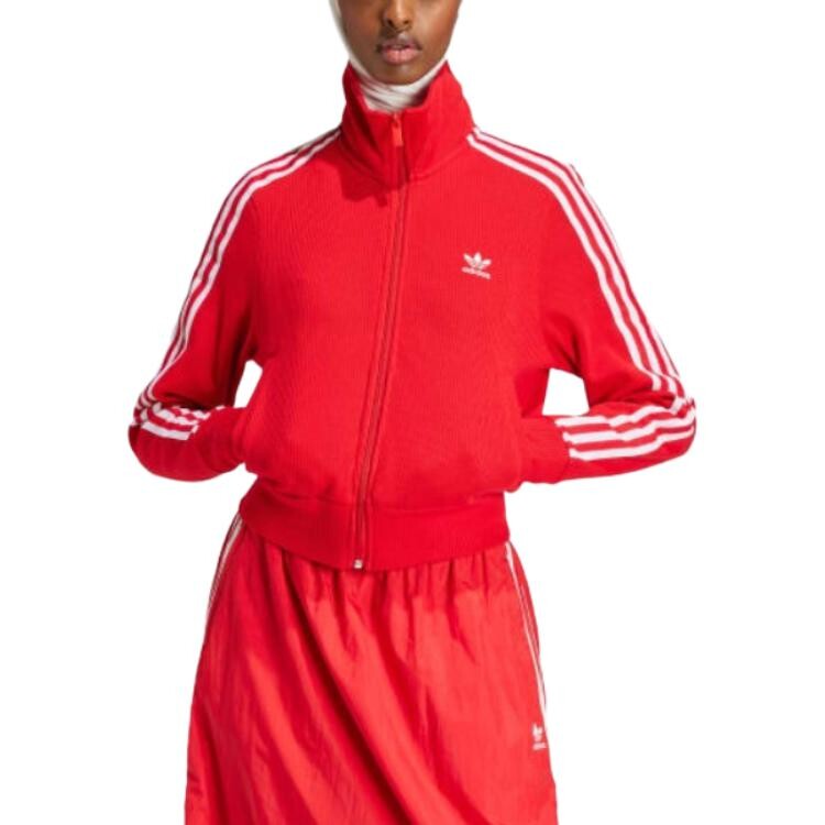 Куртка Adicolor женская красная Adidas Originals — фото 3