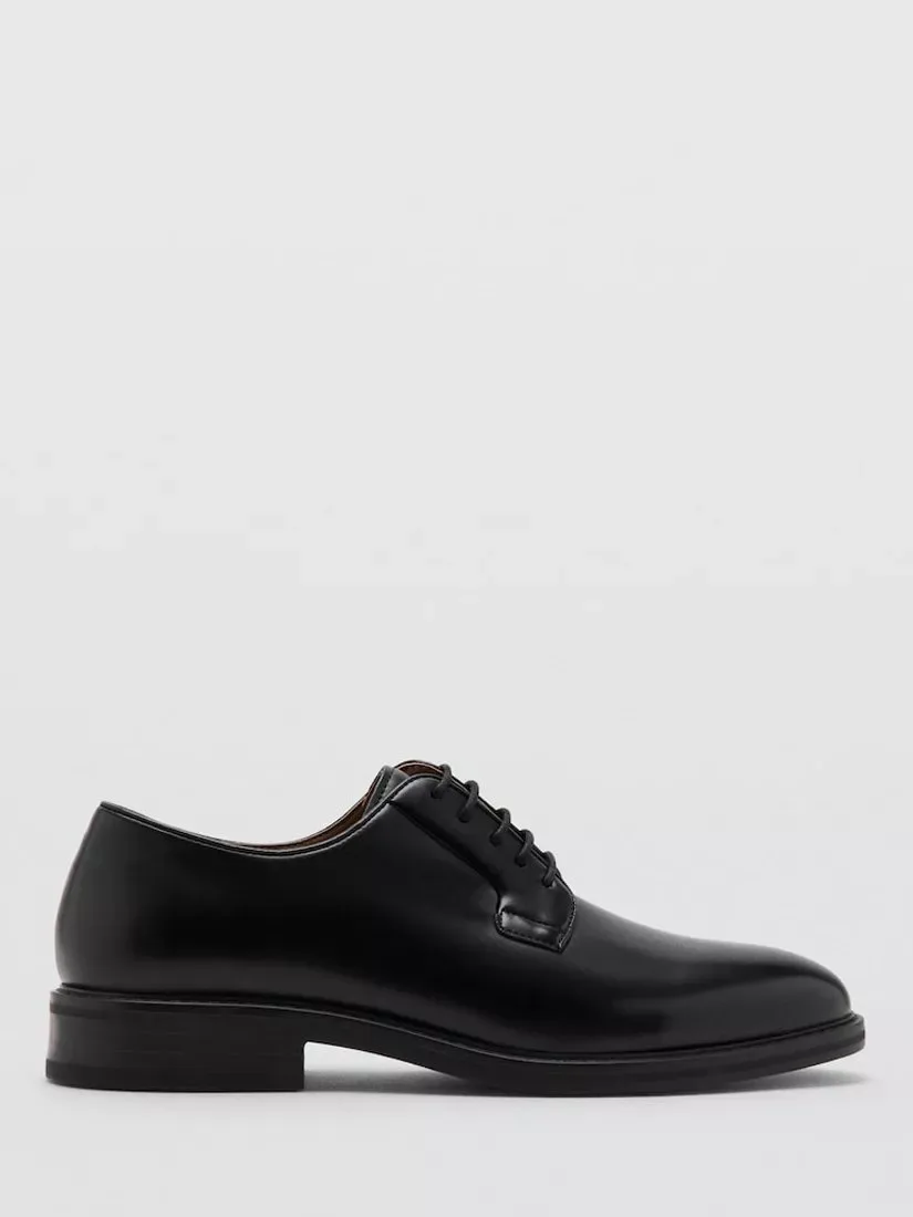Парижские туфли-дерби из искусственной кожи Mango, Black