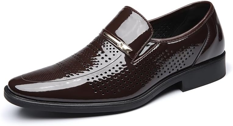 

Мужские кожаные туфли Glossy Fashion - черные и коричневые Sfwarmart