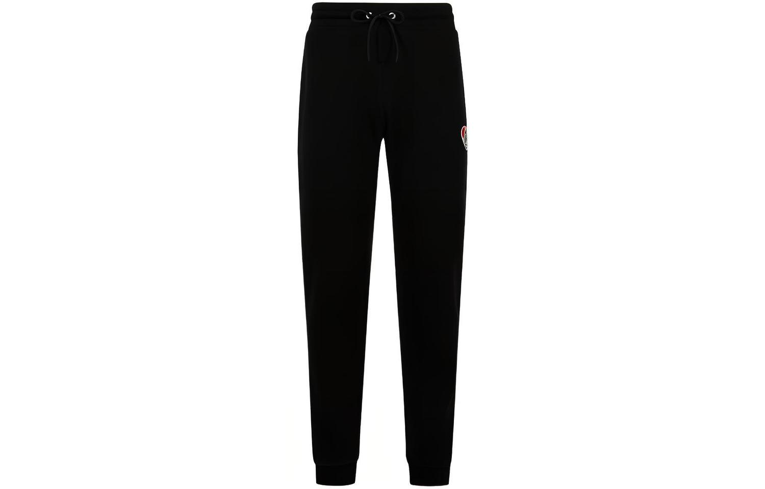 

Монклер Спортивные брюки с логотипом в виде сердца, черные