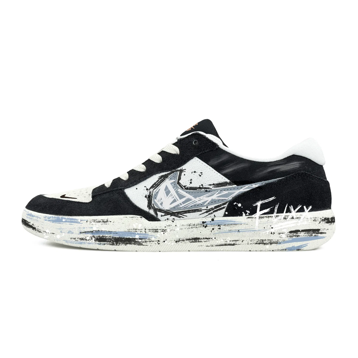Кроссовки скейтбординг Nike SB Force 58 черно-бело-серые — фото 3