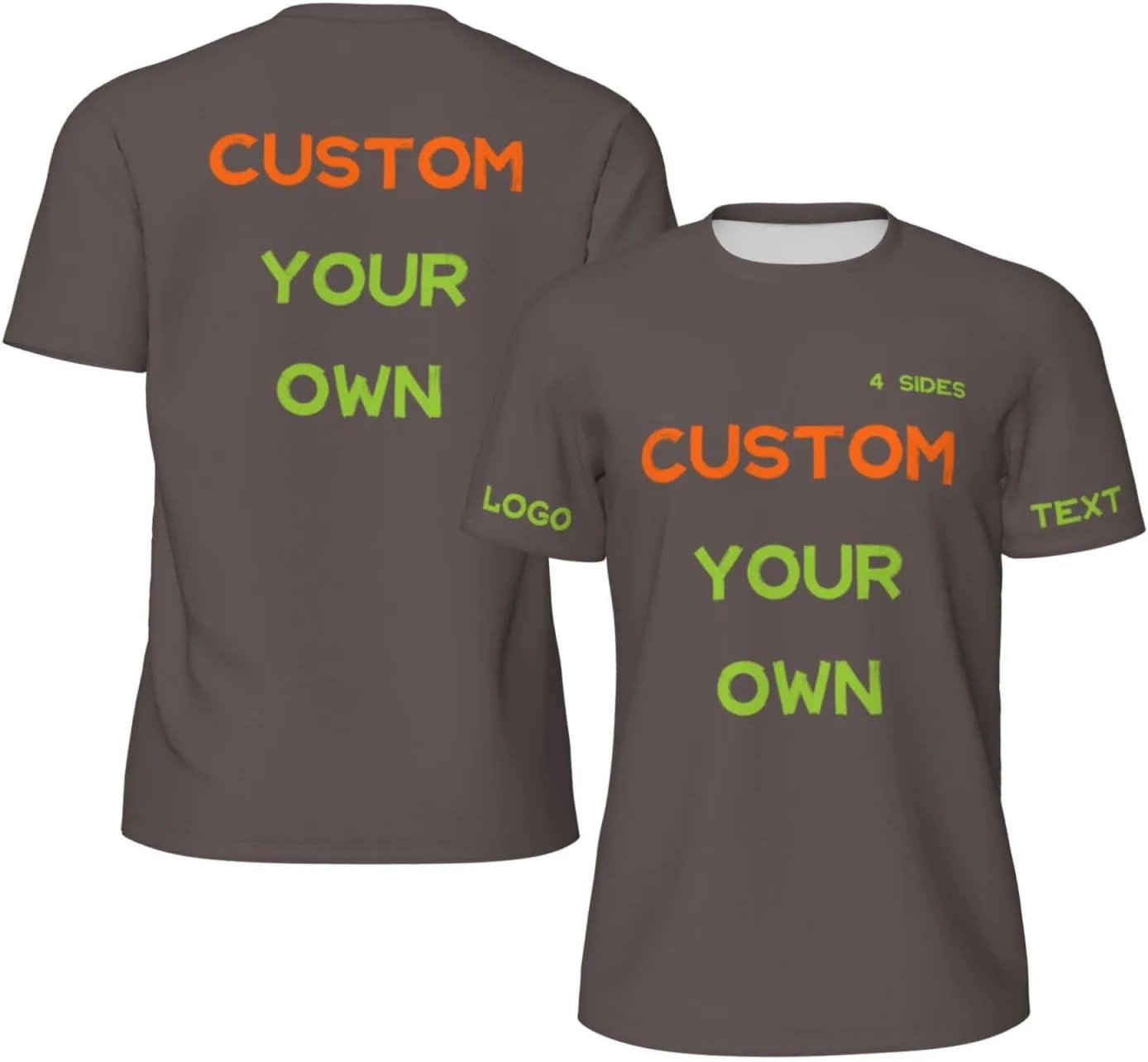 

Футболка Custom с принтом на 4 сторонах для мужчин