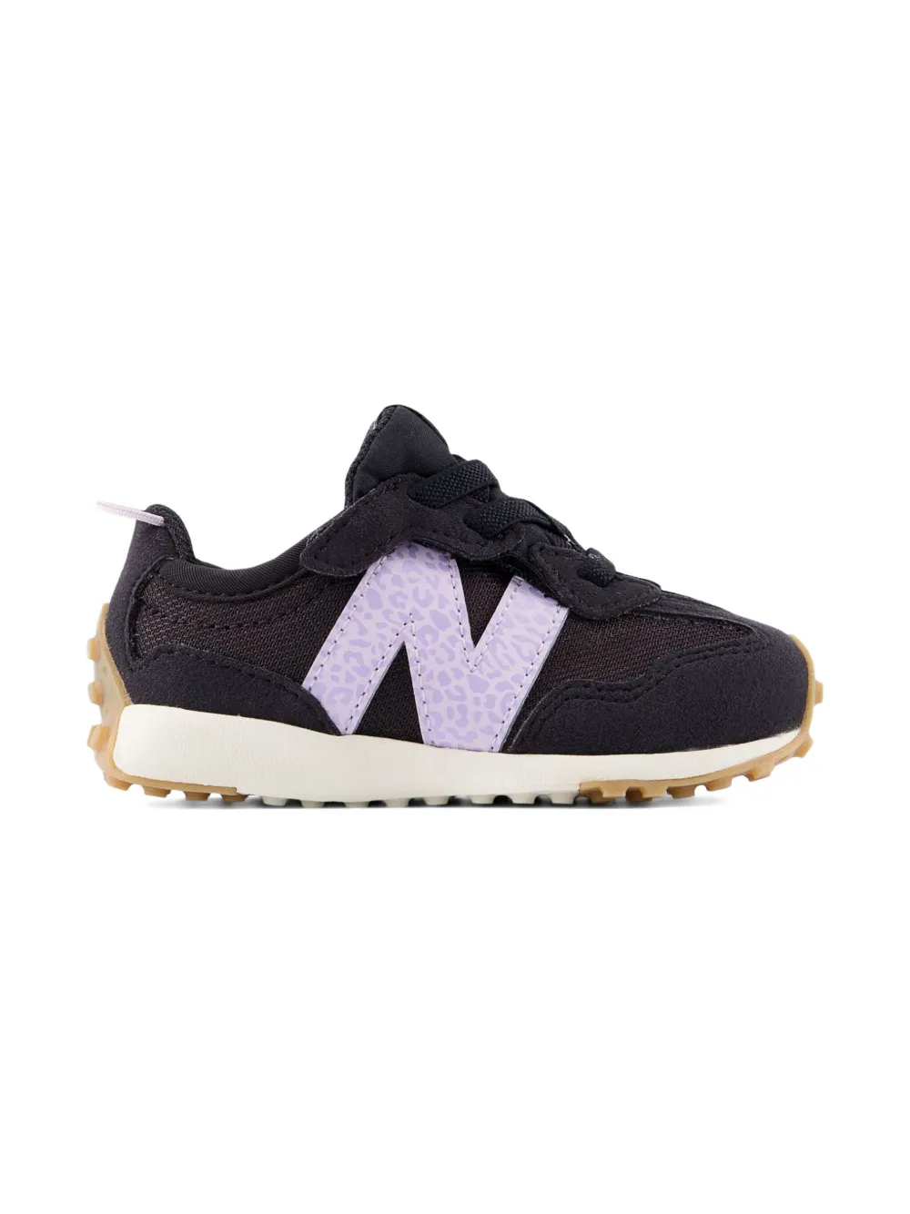 Кроссовки 327 New-B Hook & Loop New Balance Kids, черный — фото 2