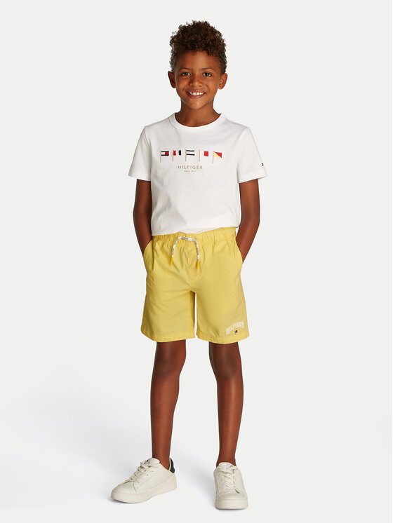 Спортивные шорты обычного кроя KB0KB09642 Tommy Hilfiger, желтый — фото 2
