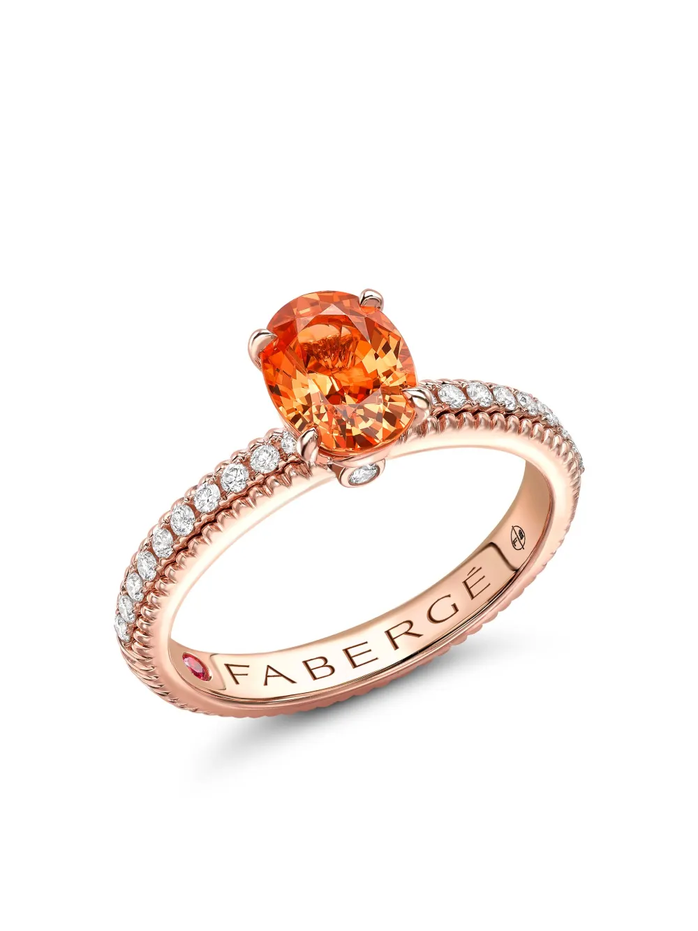 

Кольцо Colors of Love из розового золота с камнями FABERGÉ, розовый