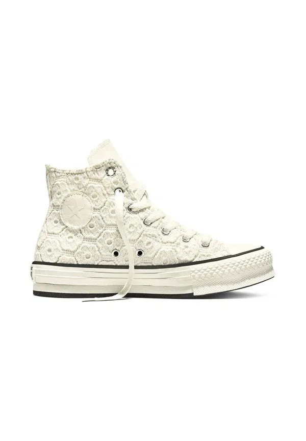 Кроссовки высокие Converse Chuck Taylor All Star Eva Lift Platform Floral High Top Trainers, цвет белый черный белый